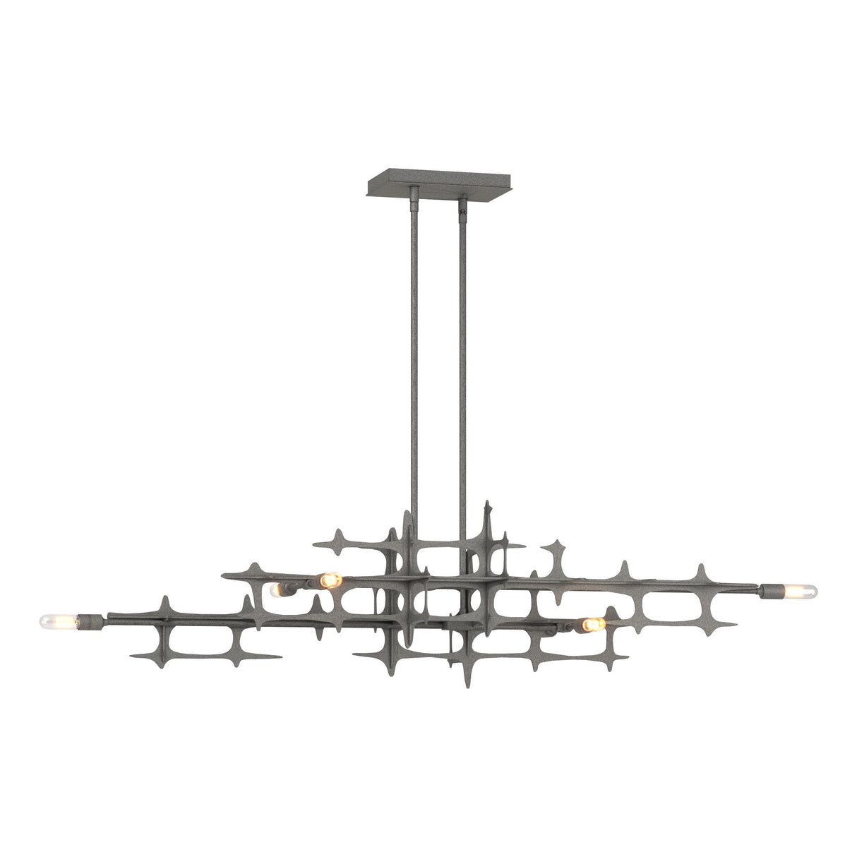 Hubbardton Forge 2019 Natural Iron Multi Grid Pendant