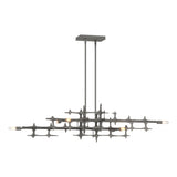 Hubbardton Forge 2019 Natural Iron Multi Grid Pendant
