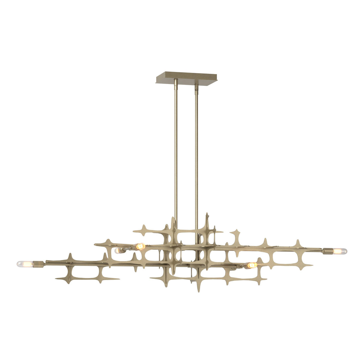 Hubbardton Forge 2019 Soft Gold Multi Grid Pendant