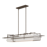 Hubbardton Forge 2020 Bronze Flax Shade (SE) Multi Etch Pendant