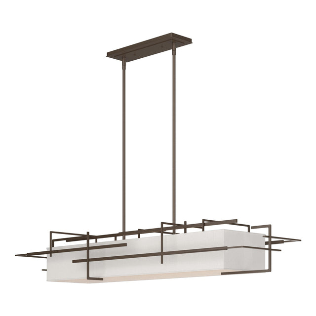 Hubbardton Forge 2020 Bronze Flax Shade (SE) Multi Etch Pendant