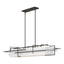 Hubbardton Forge 2020 Dark Smoke Natural Anna Shade (SF) Multi Etch Pendant
