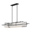 Hubbardton Forge 2020 Black Flax Shade (SE) Multi Etch Pendant