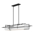 Hubbardton Forge 2020 Black Natural Anna Shade (SF) Multi Etch Pendant