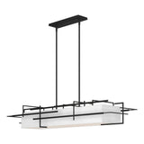 Hubbardton Forge 2020 Black Natural Anna Shade (SF) Multi Etch Pendant