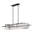 Hubbardton Forge 2020 Oil Rubbed Bronze Flax Shade (SE) Multi Etch Pendant