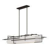 Hubbardton Forge 2020 Oil Rubbed Bronze Flax Shade (SE) Multi Etch Pendant
