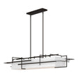 Hubbardton Forge 2020 Oil Rubbed Bronze Natural Anna Shade (SF) Multi Etch Pendant
