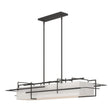 Hubbardton Forge 2020 Natural Iron Flax Shade (SE) Multi Etch Pendant