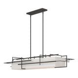 Hubbardton Forge 2020 Natural Iron Flax Shade (SE) Multi Etch Pendant