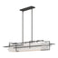 Hubbardton Forge 2020 Natural Iron Flax Shade (SE) Multi Etch Pendant