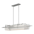 Hubbardton Forge 2020 Vintage Platinum Flax Shade (SE) Multi Etch Pendant