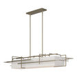 Hubbardton Forge 2020 Soft Gold Flax Shade (SE) Multi Etch Pendant