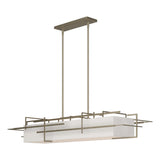 Hubbardton Forge 2020 Soft Gold Flax Shade (SE) Multi Etch Pendant