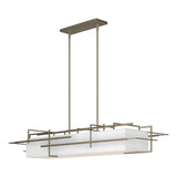 Hubbardton Forge 2020 Soft Gold Natural Anna Shade (SF) Multi Etch Pendant