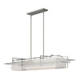 Hubbardton Forge 2020 Sterling Flax Shade (SE) Multi Etch Pendant