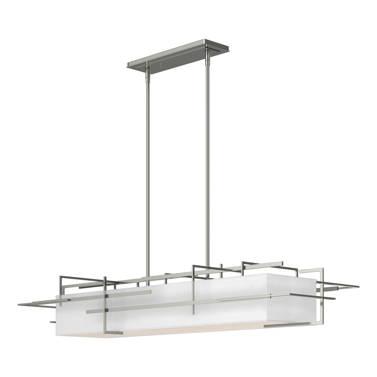 Hubbardton Forge 2020 Sterling Natural Anna Shade (SF) Multi Etch Pendant