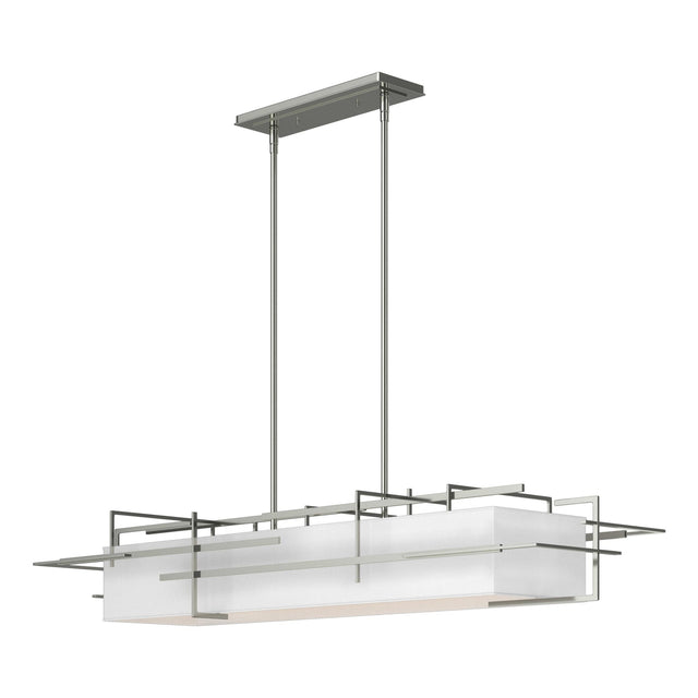 Hubbardton Forge 2020 Sterling Natural Anna Shade (SF) Multi Etch Pendant
