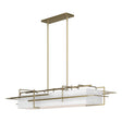 Hubbardton Forge 2020 Modern Brass Natural Anna Shade (SF) Multi Etch Pendant