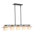 Hubbardton Forge 2009 Black Opal Glass (GG) Multi Arc Ellipse 5 Light Pendant