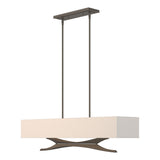 Hubbardton Forge 2013 Dark Smoke Flax Shade (SE) Multi Moreau Pendant