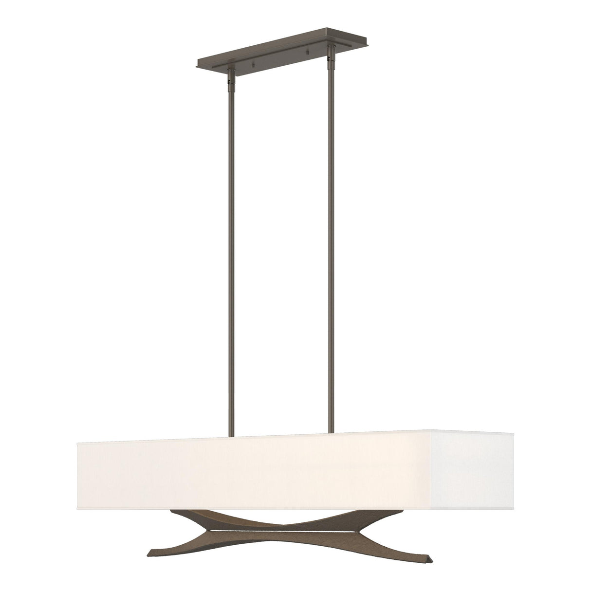 Hubbardton Forge 2013 Dark Smoke Natural Anna Shade (SF) Multi Moreau Pendant