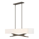 Hubbardton Forge 2013 Dark Smoke Natural Anna Shade (SF) Multi Moreau Pendant