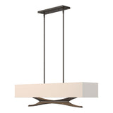 Hubbardton Forge 2013 Oil Rubbed Bronze Flax Shade (SE) Multi Moreau Pendant