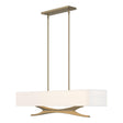 Hubbardton Forge 2013 Soft Gold Natural Anna Shade (SF) Multi Moreau Pendant