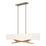 Hubbardton Forge 2013 Soft Gold Natural Anna Shade (SF) Multi Moreau Pendant