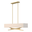 Hubbardton Forge 2013 Modern Brass Flax Shade (SE) Multi Moreau Pendant