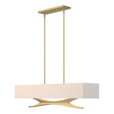 Hubbardton Forge 2013 Modern Brass Flax Shade (SE) Multi Moreau Pendant