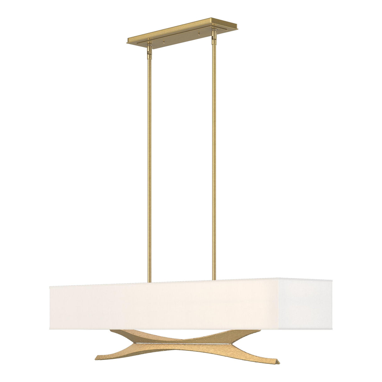 Hubbardton Forge 2013 Modern Brass Natural Anna Shade (SF) Multi Moreau Pendant