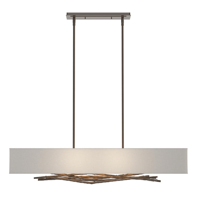 Hubbardton Forge 2011 Bronze Natural Anna Shade (SF) Multi Brindille Pendant