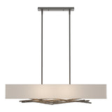Hubbardton Forge 2011 Dark Smoke Flax Shade (SE) Multi Brindille Pendant