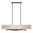 Hubbardton Forge 2011 Oil Rubbed Bronze Flax Shade (SE) Multi Brindille Pendant