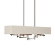 Hubbardton Forge 2013 Bronze Flax Shade (SE) Multi Cavaletti Pendant