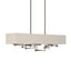 Hubbardton Forge 2013 Bronze Flax Shade (SE) Multi Cavaletti Pendant