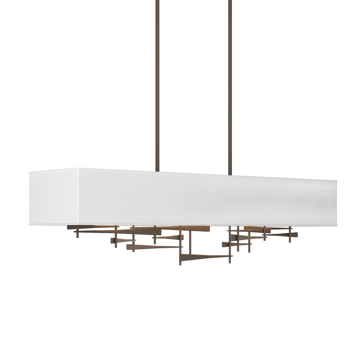 Hubbardton Forge 2013 Bronze Natural Anna Shade (SF) Multi Cavaletti Pendant