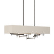 Hubbardton Forge 2013 Dark Smoke Flax Shade (SE) Multi Cavaletti Pendant
