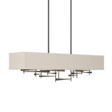 Hubbardton Forge 2013 Dark Smoke Flax Shade (SE) Multi Cavaletti Pendant
