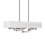 Hubbardton Forge 2013 Dark Smoke Natural Anna Shade (SF) Multi Cavaletti Pendant