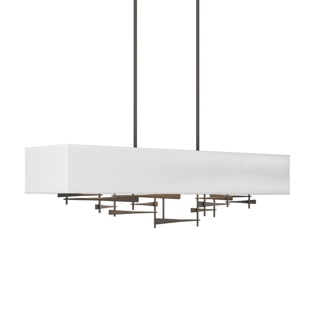 Hubbardton Forge 2013 Dark Smoke Natural Anna Shade (SF) Multi Cavaletti Pendant