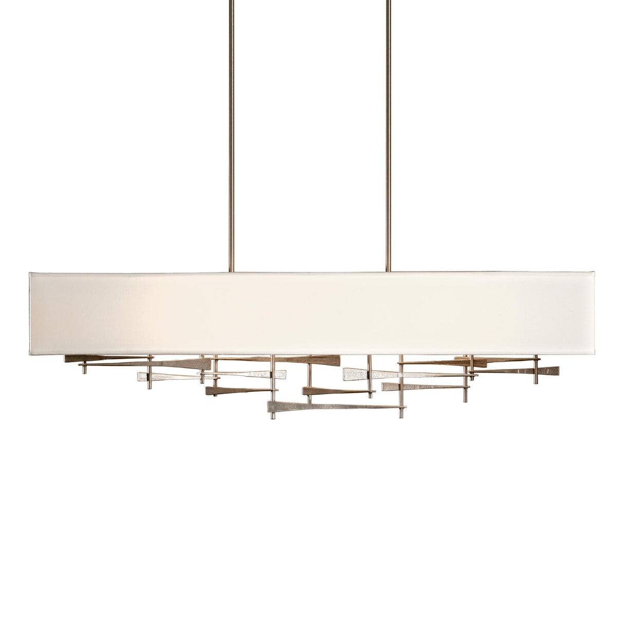 Hubbardton Forge 2013 Dark Smoke Natural Anna Shade (SF) Multi Cavaletti Pendant