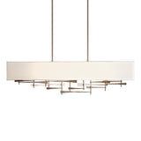 Hubbardton Forge 2013 Dark Smoke Natural Anna Shade (SF) Multi Cavaletti Pendant