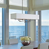 Hubbardton Forge 2013 Dark Smoke Natural Anna Shade (SF) Multi Cavaletti Pendant