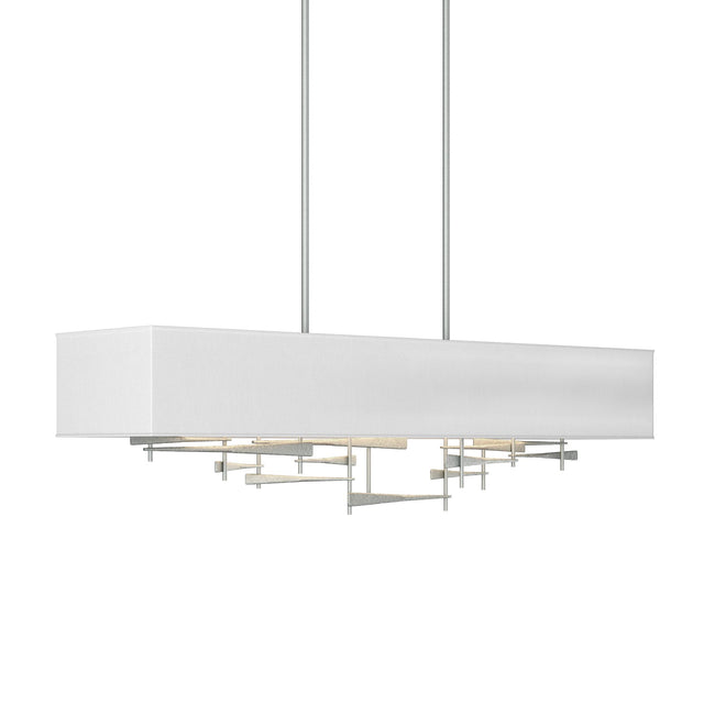 Hubbardton Forge 2013 Vintage Platinum Natural Anna Shade (SF) Multi Cavaletti Pendant