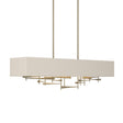 Hubbardton Forge 2013 Soft Gold Flax Shade (SE) Multi Cavaletti Pendant