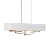 Hubbardton Forge 2013 Soft Gold Natural Anna Shade (SF) Multi Cavaletti Pendant