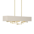 Hubbardton Forge 2013 Modern Brass Flax Shade (SE) Multi Cavaletti Pendant